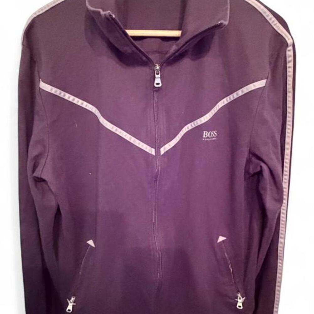 Hugo boss mens black track jacket